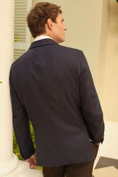 Next Leinensakko Blazer aus Leinengemisch Hellblau/Blau/Dunkelblau/Grau