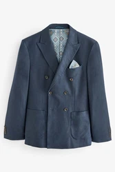 Next Leinensakko Blazer aus Leinengemisch Hellblau/Blau/Dunkelblau/Grau