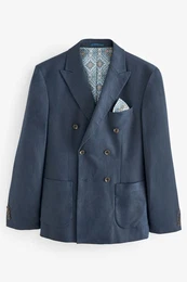 Leinensakko Blazer aus Leinengemisch (1-tlg)