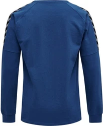 hummel Rundhalspullover Authentic Training Sweatshirt F5001 Dunkelblau/Blau/Hellblau