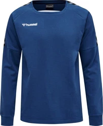 hummel Rundhalspullover Authentic Training Sweatshirt F5001 Dunkelblau/Blau/Hellblau