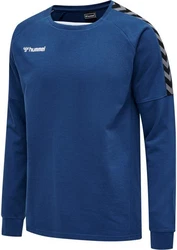 hummel Rundhalspullover Authentic Training Sweatshirt F5001 Dunkelblau/Blau/Hellblau