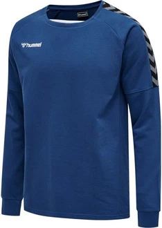hummel Rundhalspullover Authentic Training Sweatshirt F5001 Dunkelblau/Blau/Hellblau