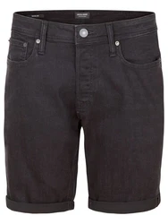 JACK & JONES Jeans Shorts Herren Regular Fit JJIRICK Black Denim