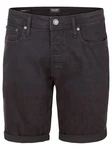 JACK & JONES Jeans Shorts Herren Regular Fit JJIRICK Black Denim