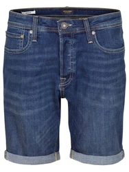 JACK & JONES Jeans Shorts Herren Regular Fit JJIRICK Blau/Hellblau/Dunkelblau