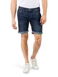 JACK & JONES Jeans Shorts Herren Regular Fit JJIRICK Blau/Hellblau/Dunkelblau