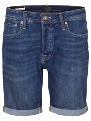 JACK & JONES Jeans Shorts Herren Regular Fit JJIRICK Blau/Hellblau/Dunkelblau