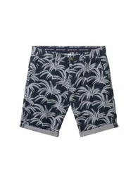 Bermudas Regular Chinoshorts mit Allover-Print