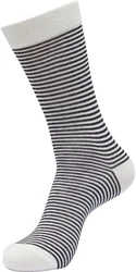 URBAN CLASSICS Fine Stripe Socks Weiß/Schwarz/Creme/Dunkelblau/Grau