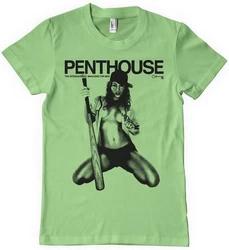 Penthouse T-Shirt May 2006 Cover T-Shirt Grün/Neonfarben/Blau/Dunkelgrün