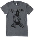 Penthouse T-Shirt May 2006 Cover T-Shirt Blau/Grau/Hellblau/Hellgrau/Dunkelgrau/Braun