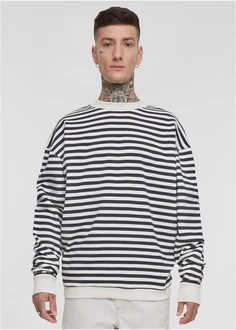 URBAN CLASSICS Rundhalspullover Striped Crewneck