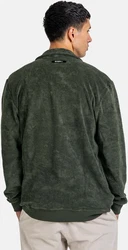 REELL Kapuzenpullover Smooth Zip Sweatshirt Khaki/Dunkelgrün