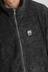 REELL Kapuzenpullover Smooth Zip Sweatshirt Grau/Dunkelgrau/Dunkelblau/Hellgrau/Blau