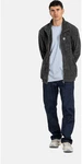 REELL Kapuzenpullover Smooth Zip Sweatshirt Grau/Dunkelgrau/Dunkelblau/Hellgrau/Blau