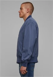 URBAN CLASSICS Kurzjacke Recycled Bomber Jacket Grau/Dunkelblau/Blau