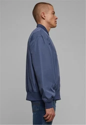 URBAN CLASSICS Kurzjacke Recycled Bomber Jacket Grau/Dunkelblau/Blau