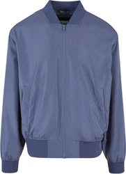 URBAN CLASSICS Kurzjacke Recycled Bomber Jacket Grau/Dunkelblau/Blau