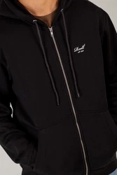 REELL Kapuzenpullover Staple Logo Zip Hoodie Braun/Blau/Beige