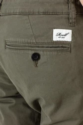 REELL Stoffhose Flex Tapered Chino Khaki/Rot/Dunkelblau