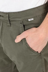 REELL Stoffhose Flex Tapered Chino Khaki/Rot/Dunkelblau