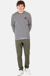 REELL Stoffhose Flex Tapered Chino Khaki/Rot/Dunkelblau
