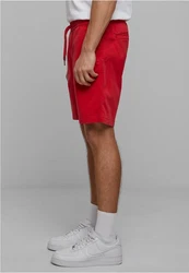 URBAN CLASSICS Stretch Twill Joggshorts Rot/Dunkelrot