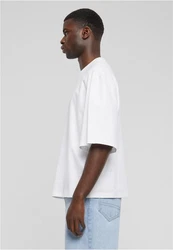 URBAN CLASSICS T-Shirt Organic Oversized Cropped Tee Weiß/Creme