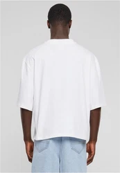 URBAN CLASSICS T-Shirt Organic Oversized Cropped Tee Weiß/Creme