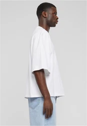 URBAN CLASSICS T-Shirt Organic Oversized Cropped Tee Weiß/Creme