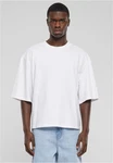 URBAN CLASSICS T-Shirt Organic Oversized Cropped Tee Weiß/Creme