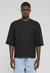 URBAN CLASSICS T-Shirt Organic Oversized Cropped Tee Schwarz