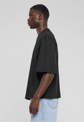 URBAN CLASSICS T-Shirt Organic Oversized Cropped Tee Schwarz