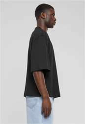 URBAN CLASSICS T-Shirt Organic Oversized Cropped Tee Schwarz