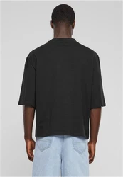 URBAN CLASSICS T-Shirt Organic Oversized Cropped Tee Schwarz