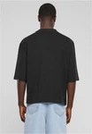 URBAN CLASSICS T-Shirt Organic Oversized Cropped Tee Schwarz