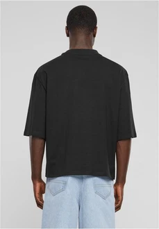 URBAN CLASSICS T-Shirt Organic Oversized Cropped Tee Schwarz