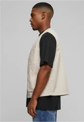 URBAN CLASSICS Sweatweste Organic Cotton Vest Khaki/Beige/Braun