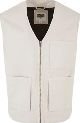URBAN CLASSICS Sweatweste Organic Cotton Vest Khaki/Beige/Braun