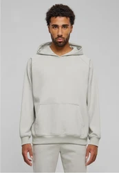 URBAN CLASSICS Kapuzenpullover Cosy Raglan Hoody Hellgrau/Grau/Khaki
