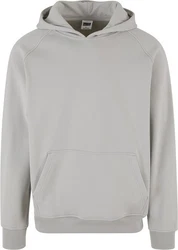 URBAN CLASSICS Kapuzenpullover Cosy Raglan Hoody Hellgrau/Grau/Khaki