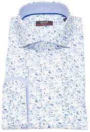Langarmhemd Slim Fit stark tailliert Kentkragen