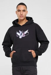 Upscale by Mister Tee Kapuzensweatshirt Vive La Liberte Oversize Hoody Schwarz/Dunkelblau/Rosa/Lila