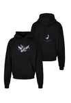 Upscale by Mister Tee Kapuzensweatshirt Vive La Liberte Oversize Hoody Schwarz/Dunkelblau/Rosa/Lila