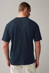 Next T-Shirt Everyday T-Shirt mit Rundhalsausschnitt Dunkelblau/Blau