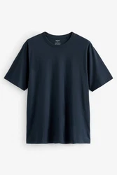Next T-Shirt Everyday T-Shirt mit Rundhalsausschnitt Dunkelblau/Blau