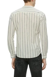 QS Hemd Beige/Khaki/Dunkelblau/Weiß/Creme/Gelb