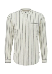 QS Hemd Beige/Khaki/Dunkelblau/Weiß/Creme/Gelb
