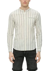 QS Hemd Beige/Khaki/Dunkelblau/Weiß/Creme/Gelb